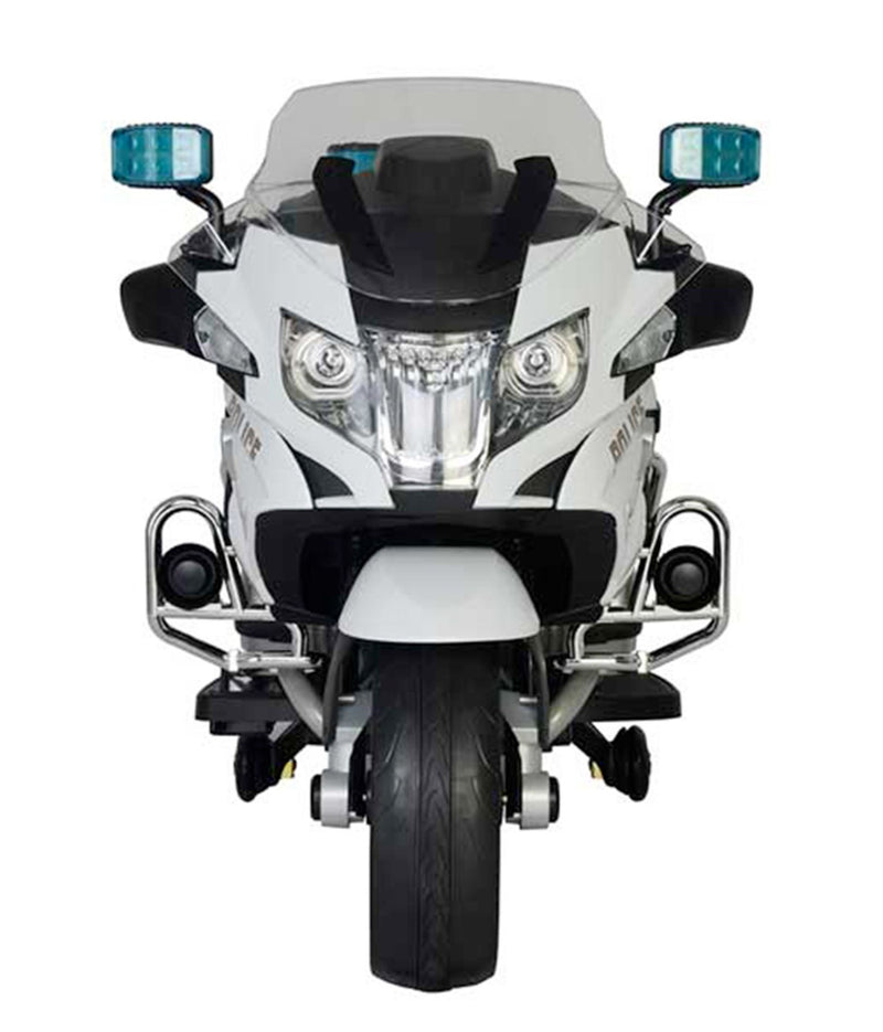 Moto Elétrica Infantil BMW Polícia 12V Preta