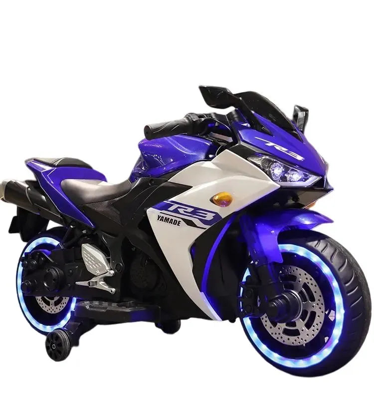 Moto Elétrica Infantil 12V Yamaha R3 Azul