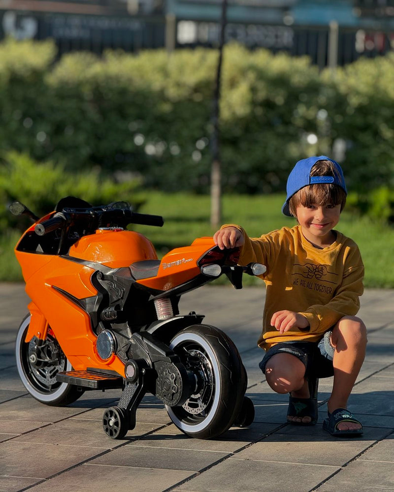 Moto Elétrica Infantil 12V Ducati Laranja