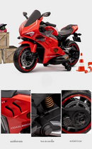 Moto Elétrica Infantil 12V Panigali V4S Vermelha