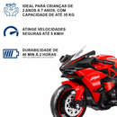 Moto Elétrica Infantil 12V Ninja Vermelho