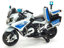 Moto Elétrica Infantil Polícia 12V Cinza