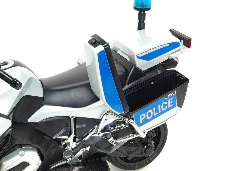 Moto Elétrica Infantil BMW Polícia 12V Cinza