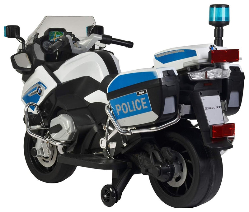 Moto Elétrica Infantil BMW Polícia 12V Branca