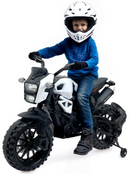 Moto Elétrica Infantil 12V Motocross DLS Branca