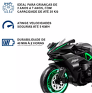 Moto Elétrica Infantil 12V Ninja Verde