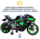 Moto Elétrica Infantil 12V Ninja Verde