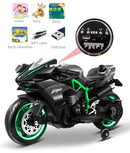 Moto Elétrica Infantil 12V Ninja Verde