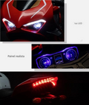 Moto Elétrica Infantil 12V Panigali V4S Vermelha