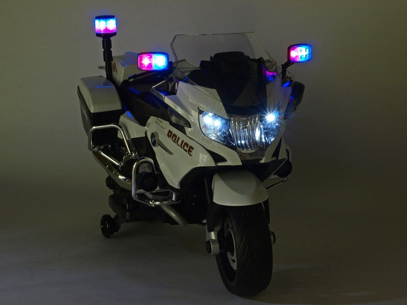 Moto Elétrica Infantil BMW Polícia 12V Preta