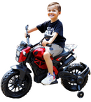 Moto Elétrica Infantil 12V Motocross DLS Vermelha