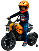 Moto Elétrica Infantil 12V Motocross DLS Laranja