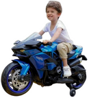 Moto Elétrica Infantil 12V Ninja Azul