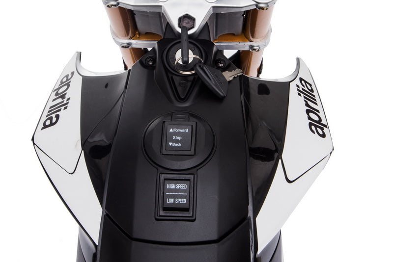 Moto Elétrica Infantil 12V Aprilia Dorsoduro 900 Preto