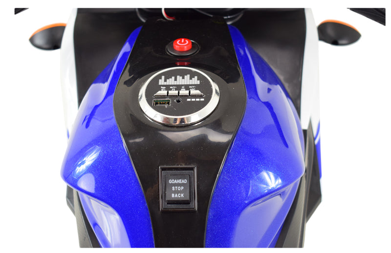 Moto Elétrica Infantil 12V Yamaha R3 Azul