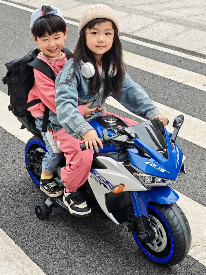 Moto Elétrica Infantil 12V Yamaha R3 Azul