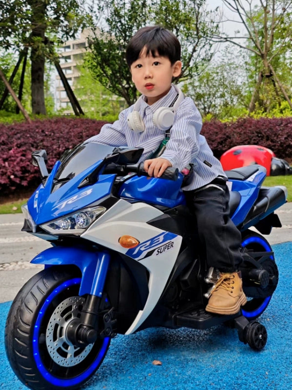 Moto Elétrica Infantil 12V Yamaha R3 Azul