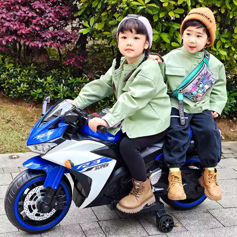 Moto Elétrica Infantil 12V Yamaha R3 Azul