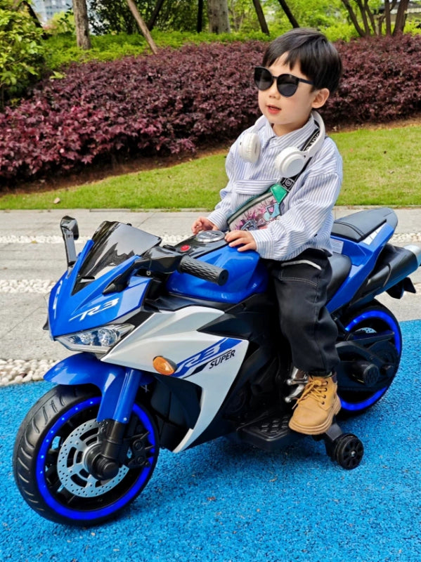 Moto Elétrica Infantil 12V Yamaha R3 Azul