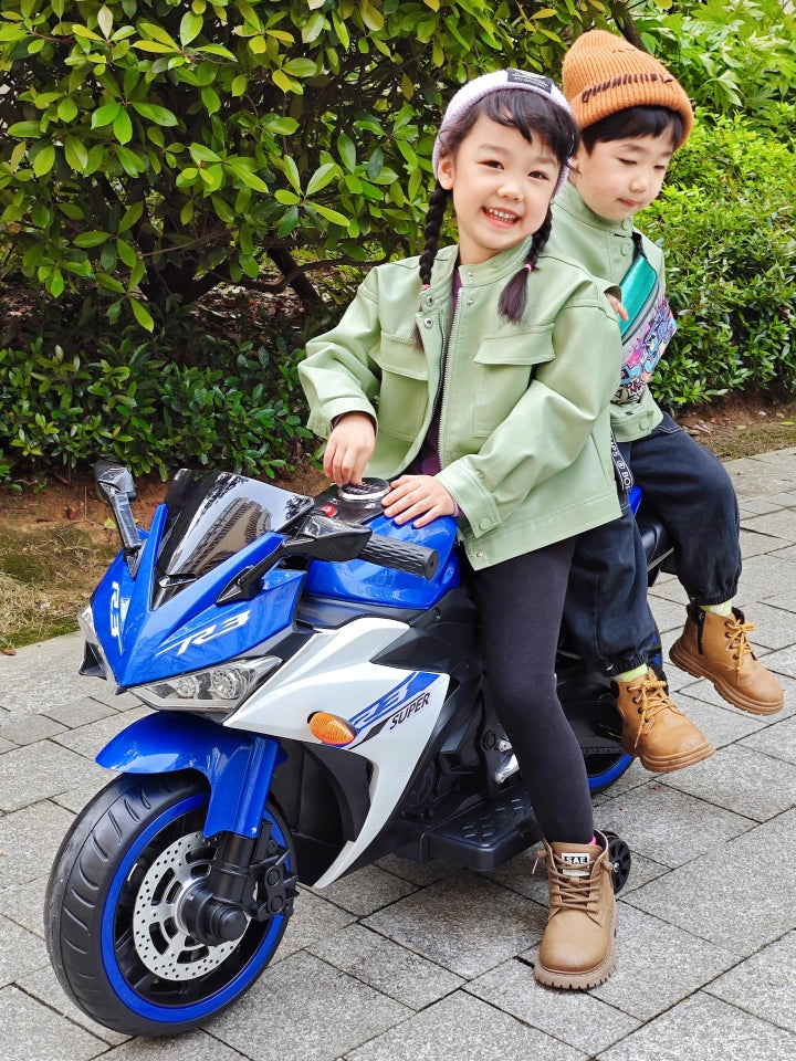 Moto Elétrica Infantil 12V Yamaha R3 Azul