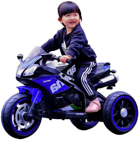 Moto Elétrica Infantil 12V Aprilia 3 Rodas Azul