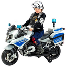 Moto Elétrica Infantil Polícia 12V Cinza