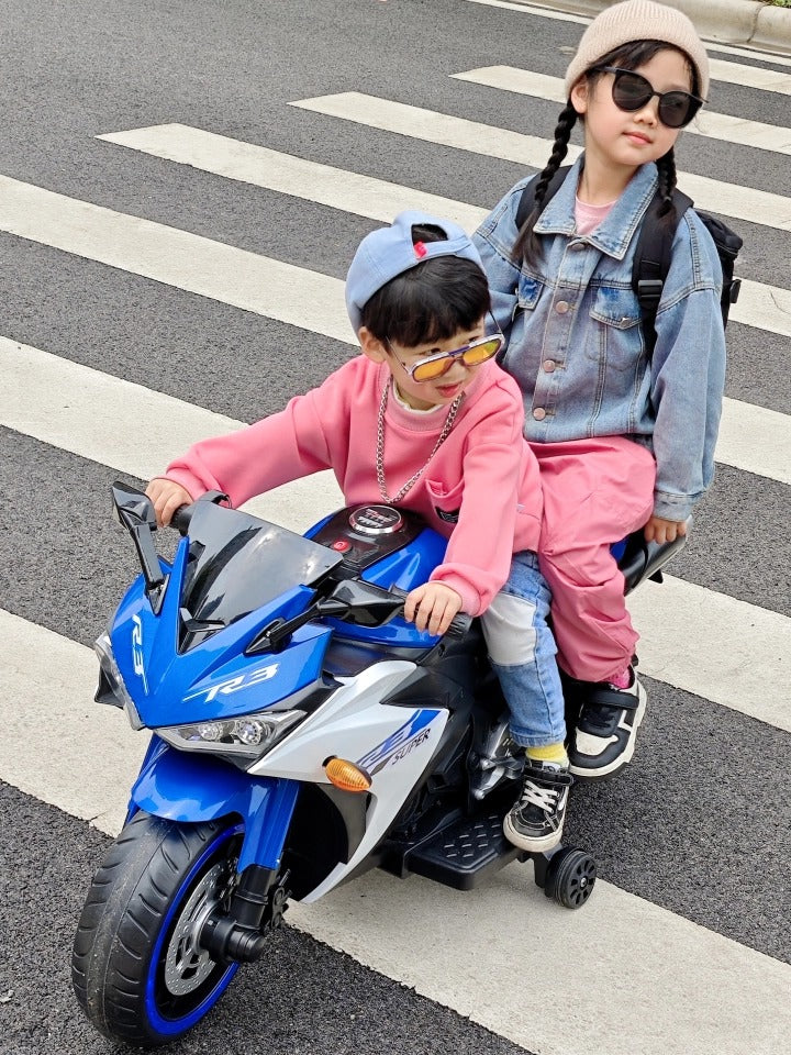 Moto Elétrica Infantil 12V Yamaha R3 Azul