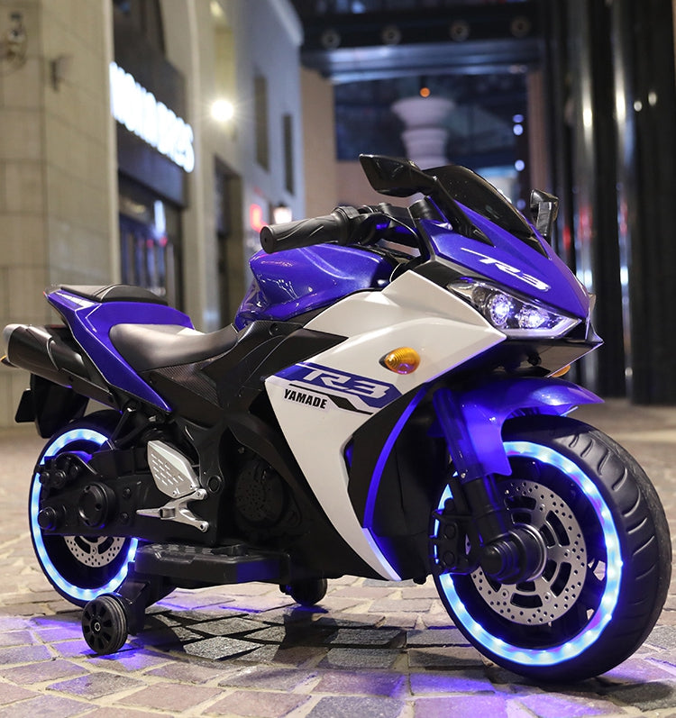 Moto Elétrica Infantil 12V Yamaha R3 Azul