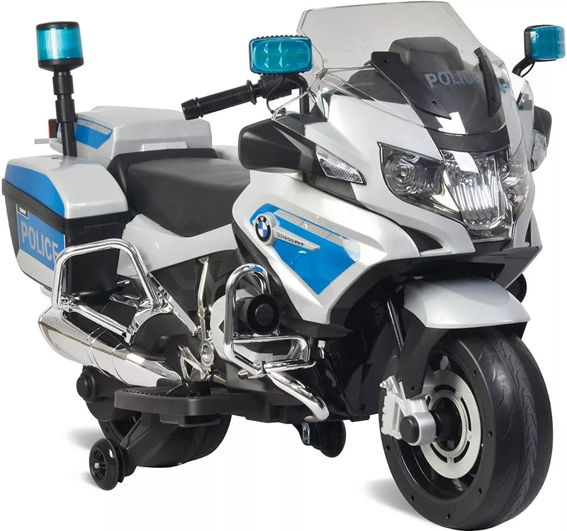 Moto Elétrica Infantil BMW Polícia 12V Cinza