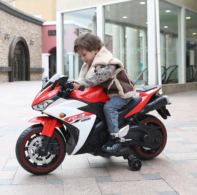 Moto Elétrica Infantil 12V Yamaha R3 Vermelha