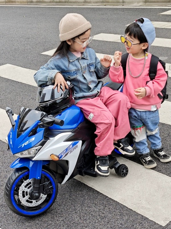 Moto Elétrica Infantil 12V Yamaha R3 Azul