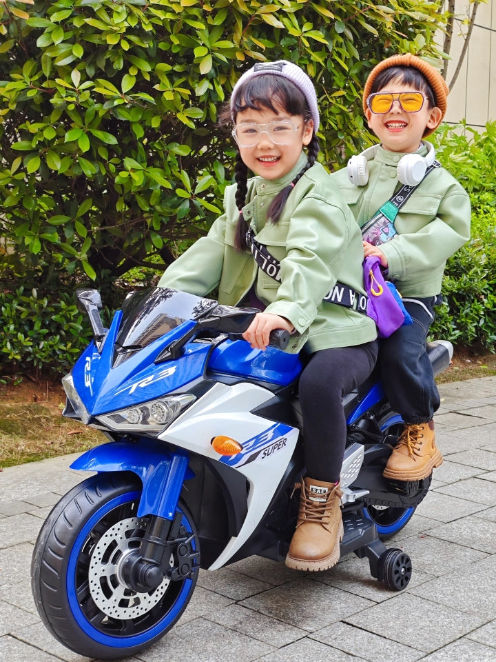 Moto Elétrica Infantil 12V Yamaha R3 Azul