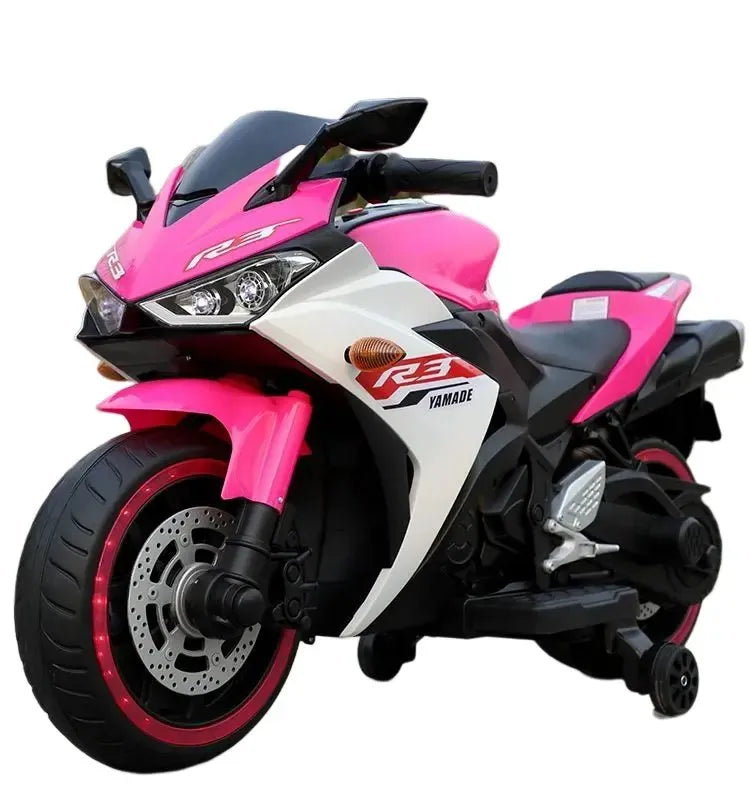 Moto Elétrica Infantil 12V Yamaha R3 Rosa