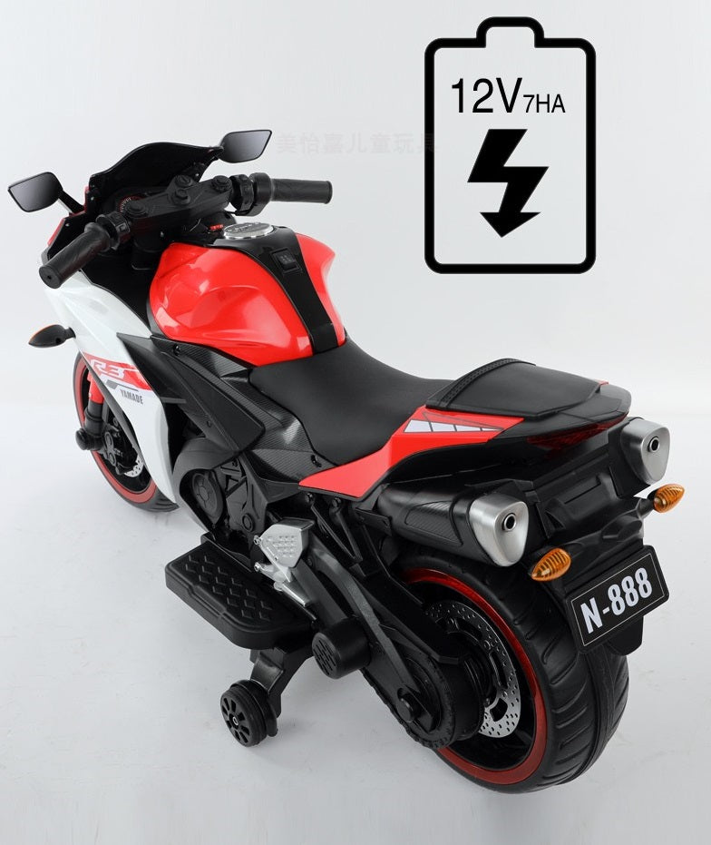 Moto Elétrica Infantil 12V Yamaha R3 Vermelha