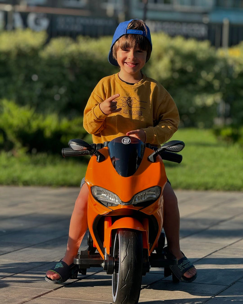 Moto Elétrica Infantil 12V Ducati Laranja