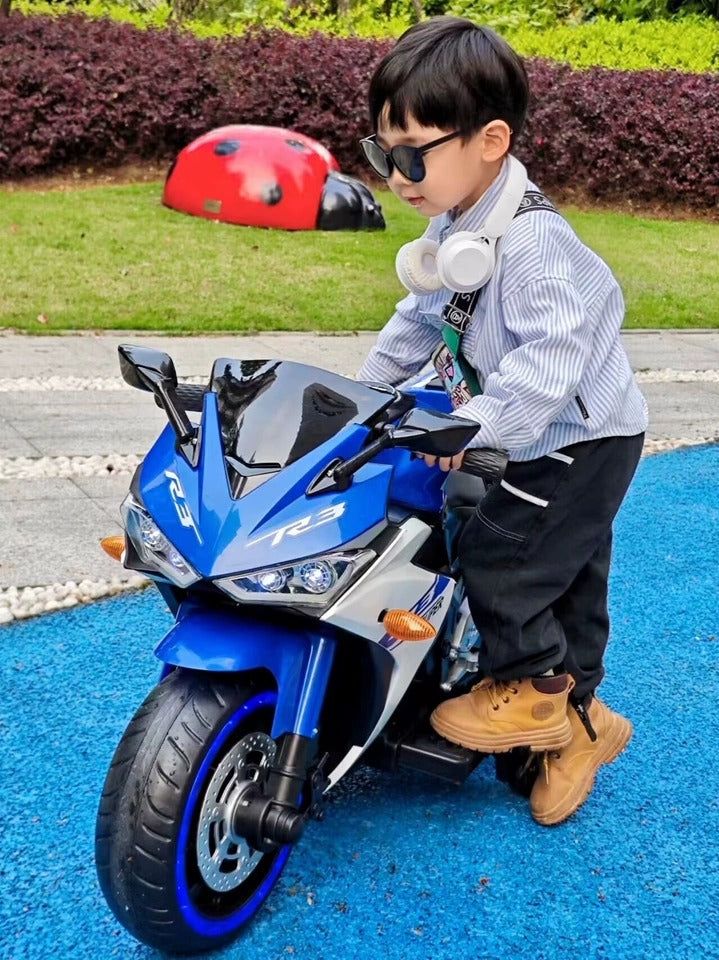 Moto Elétrica Infantil 12V Yamaha R3 Azul