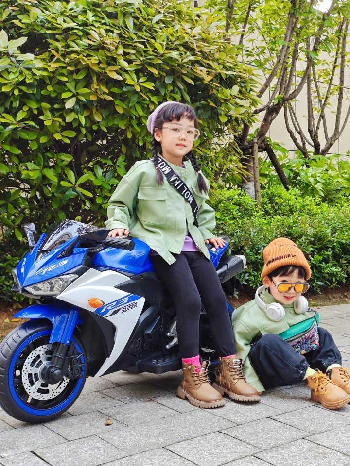 Moto Elétrica Infantil 12V Yamaha R3 Azul