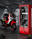 Moto Elétrica Infantil 12V Scooter Large Vermelha