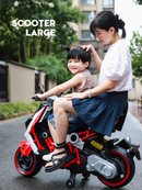 Moto Elétrica Infantil 12V Scooter Large Vermelha