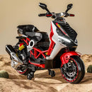 Moto Elétrica Infantil 12V Scooter Large Vermelha