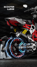 Moto Elétrica Infantil 12V Scooter Large Vermelha