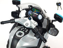 Moto Elétrica Infantil Polícia 12V Cinza