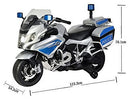 Moto Elétrica Infantil Polícia 12V Cinza