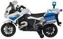 Moto Elétrica Infantil Polícia 12V Preta