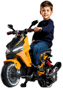 Moto Elétrica Infantil 12V Scooter Large Amarela